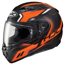 HJC Helmets Full Face HJC I10 Robust Helmet -Helmets Sale 2024 hj ci10 robust helmet black orange