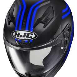 HJC Helmets Full Face HJC I10 Strix Helmet -Helmets Sale 2024 hj ci10 strix helmet black blue 2