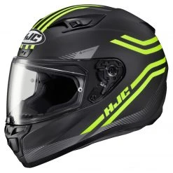 HJC Helmets Full Face HJC I10 Strix Helmet -Helmets Sale 2024 hj ci10 strix helmet black hi viz