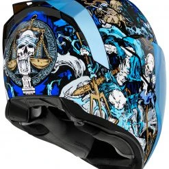 Full Face Icon Airflite 4 Horsemen Helmet -Helmets Sale 2024 icon airflite4 horsemen helmet blue white gold 5 scaled