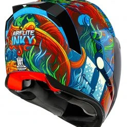 Full Face Icon Airflite Inky Helmet -Helmets Sale 2024 icon airflite inky helmet blue 2