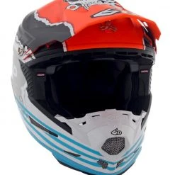 6D Helmets 6D ATR-2 Danger Boy Helmet -Helmets Sale 2024 6 datr2 danger boy helmet white orange blue 5