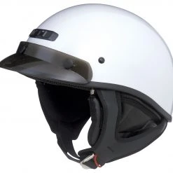 GMAX Helmets Half Helmets GMax GM35 Fully Dressed Helmet - Solid -Helmets Sale 2024 Gmax Gm35 Half Helmet Fully Dressed Pearl White