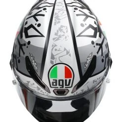 AGV Helmets Full Face AGV Pista GP RR Mir Winter Test 2021 Helmet -Helmets Sale 2024 agv pista gprr mir winter test2021 helmet white black grey 3