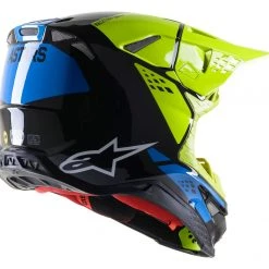 Alpinestars Supertech M8 Factory Helmet 9 Alpinestars Supertech M8 Factory Helmet -Helmets Sale 2024 alpinestars supertech m8 factory helmet black yellow fluo blue 1