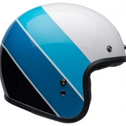 Bell Helmets Bell Custom 500 Riff Helmet -Helmets Sale 2024 bell custom500 riff helmet white blue 3