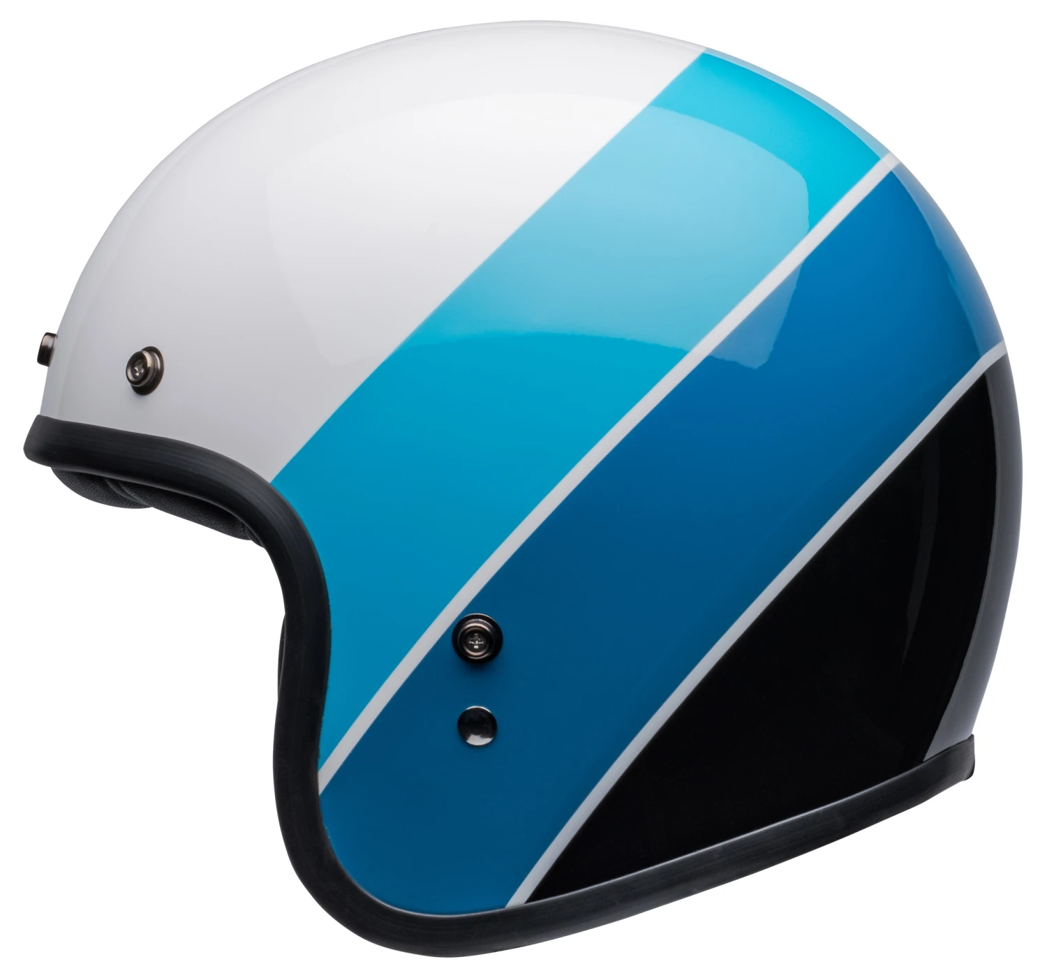 Bell Helmets Bell Custom 500 Riff Helmet White/Blue / LG [Open Box] - Image 3