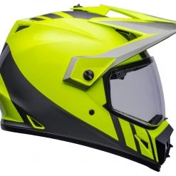Bell Helmets Bell MX-9 Adventure MIPS Dash Helmet -Helmets Sale 2024 bell helmets mx9 adv mi dash hi viz yellow grey 3