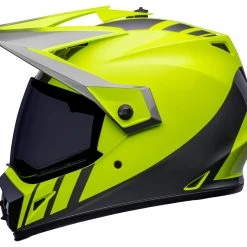 Bell Helmets Bell MX-9 Adventure MIPS Dash Helmet -Helmets Sale 2024 bell helmets mx9 adv mi dash hi viz yellow grey 7