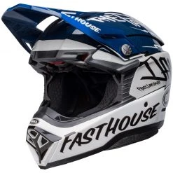 Bell Helmets Bell Moto-10 Spherical Fasthouse Helmet -Helmets Sale 2024 bell moto10 spherical fasthouse helmet navy grey