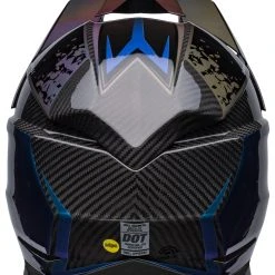 Bell Helmets Bell Moto-10 Spherical Mirage Helmet 9 Bell Helmets Bell Moto-10 Spherical Mirage Helmet -Helmets Sale 2024 bell moto10 spherical mirage helmet black iridescent blue 4