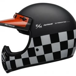 Bell Helmets Bell Moto-3 Fasthouse Checkers Helmet -Helmets Sale 2024 bell moto3 fasthouse checkers helmet black white red 7