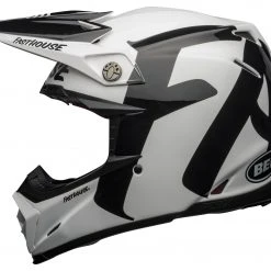 Bell Helmets Bell Moto-9 Flex Fasthouse Newhall Helmet -Helmets Sale 2024 bell moto9 flex fast house newhall helmet white black 1