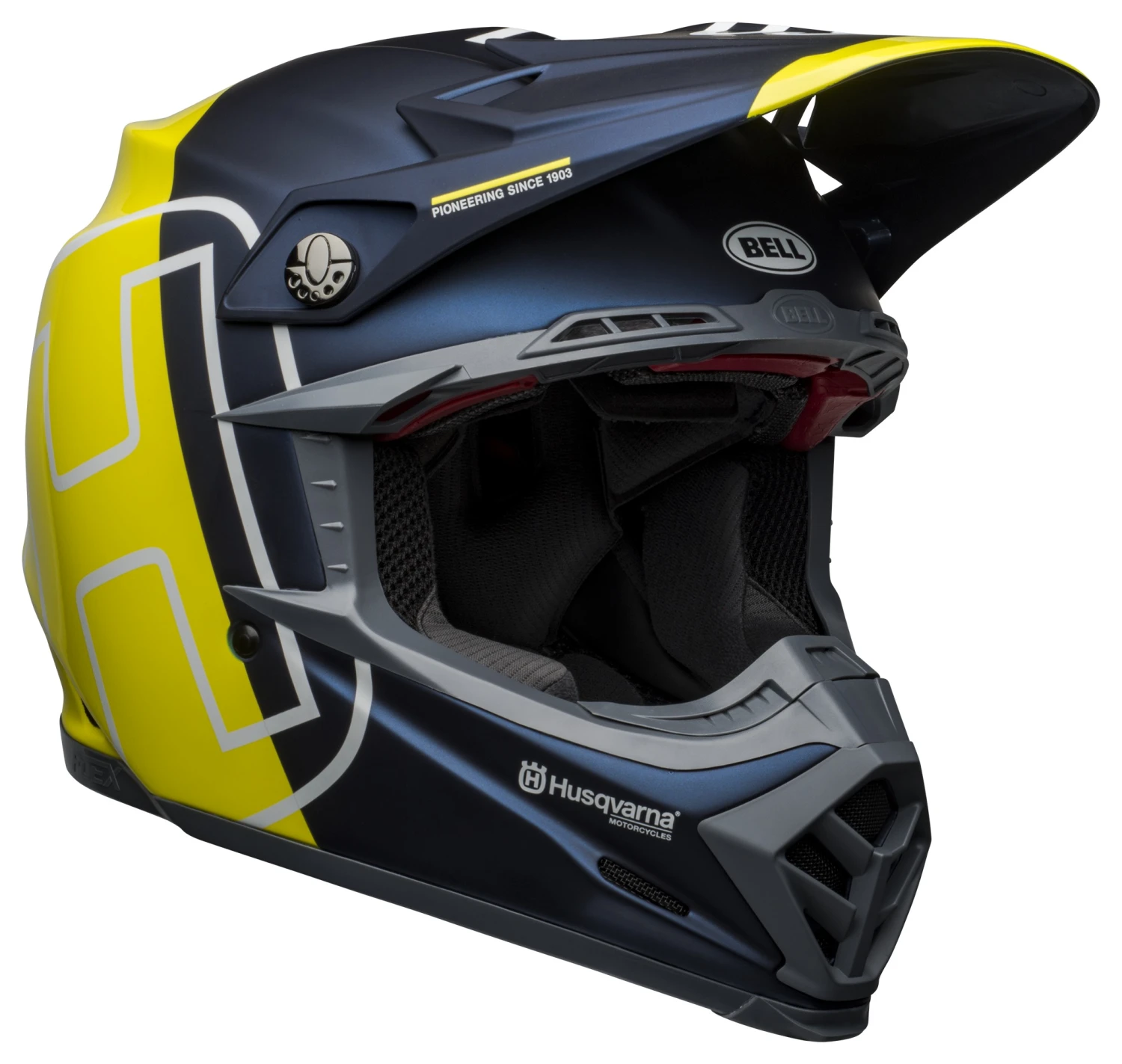 Bell Helmets Bell Moto-9 Flex Husqvarna Gotland Helmet 3 Bell Helmets Bell Moto-9 Flex Husqvarna Gotland Helmet - Image 3