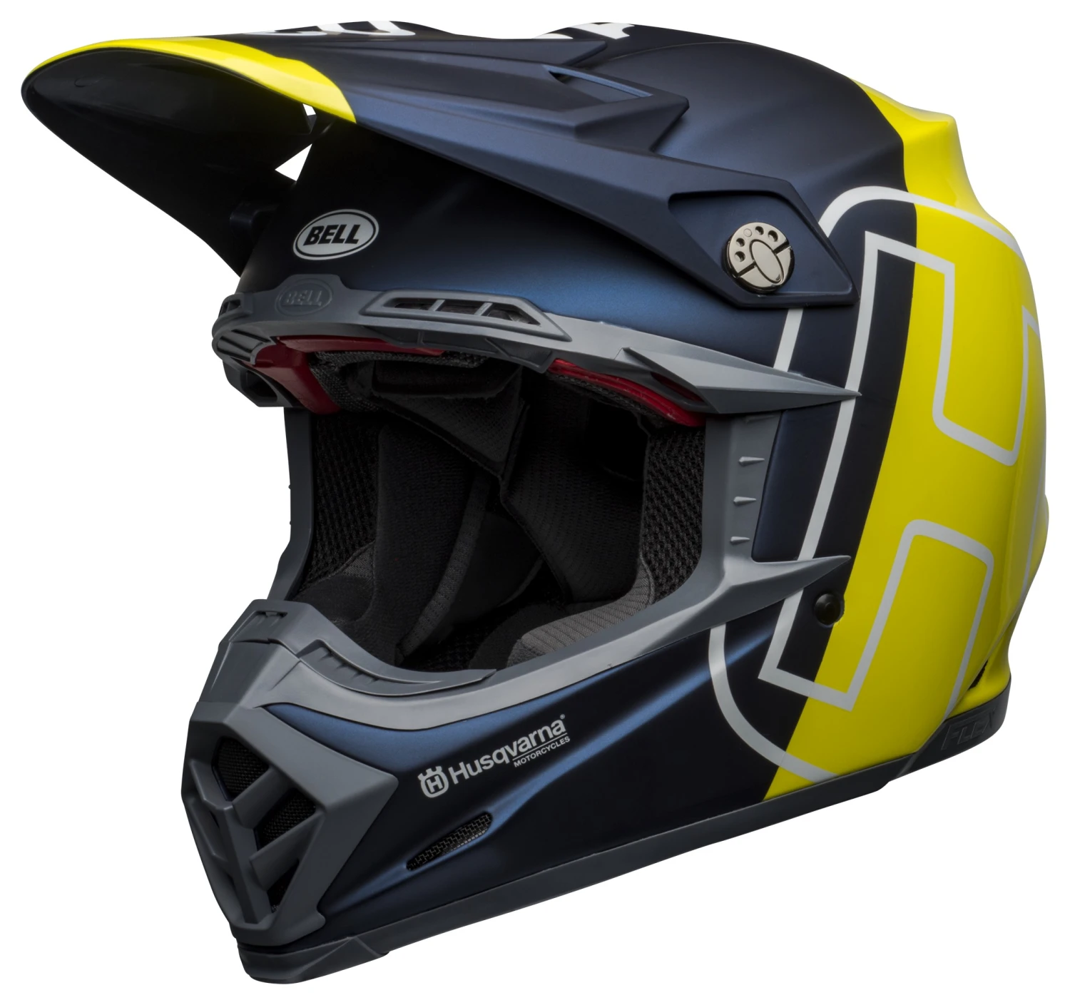 Bell Helmets Bell Moto-9 Flex Husqvarna Gotland Helmet 1 Bell Helmets Bell Moto-9 Flex Husqvarna Gotland Helmet
