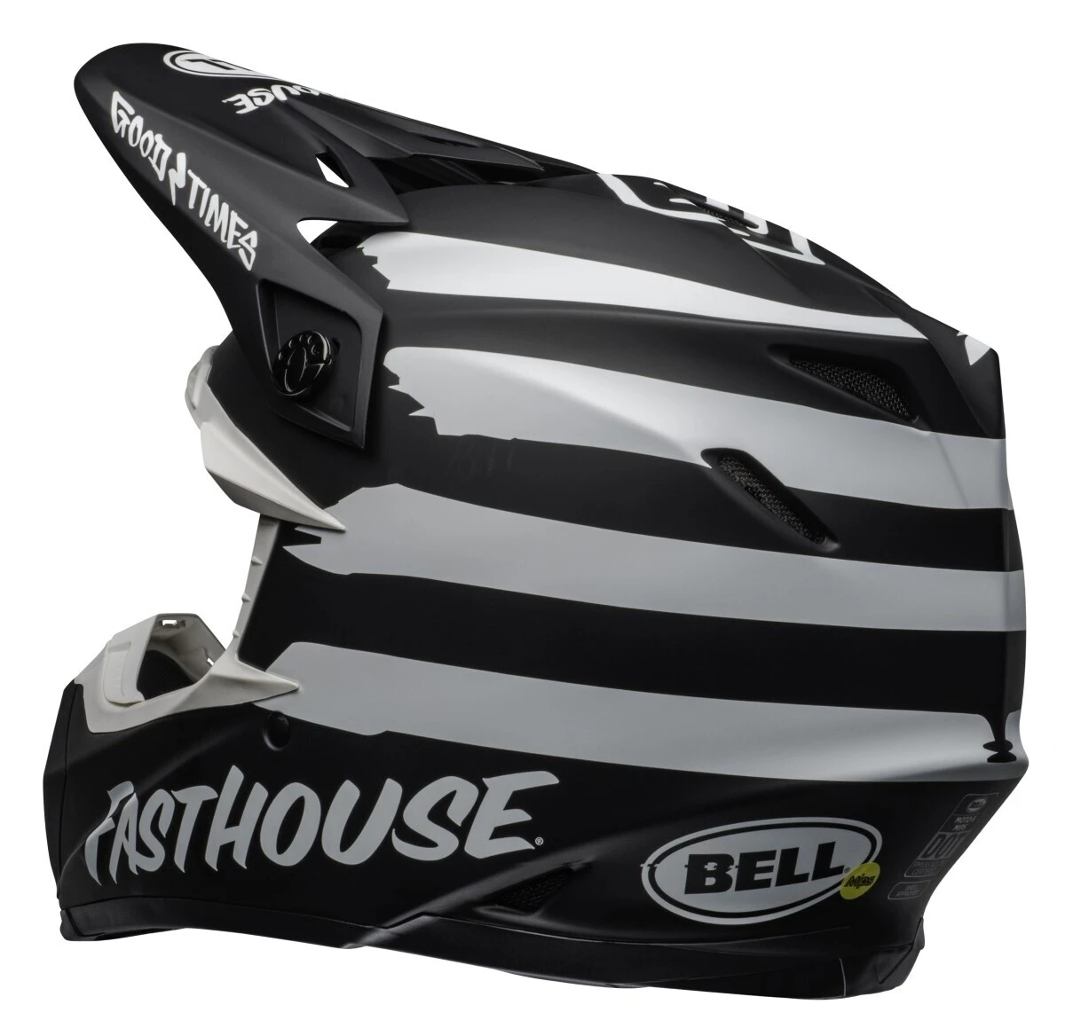 Bell Helmets Bell Moto-9 MIPS Fasthouse Signia Helmet Black/White / SM [Open Box] - Image 7