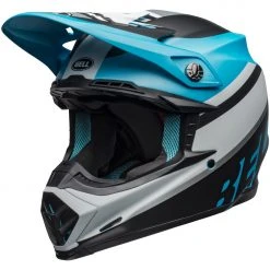 Bell Helmets Bell Moto-9 MIPS Prophecy Helmet -Helmets Sale 2024 bell moto9 mips prophecy helmet matte white black blue