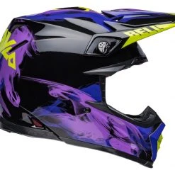 Bell Helmets Bell Moto-9S Flex Slayco Helmet -Helmets Sale 2024 bell moto9 s flex helmet black purple 3