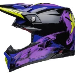 Bell Helmets Bell Moto-9S Flex Slayco Helmet -Helmets Sale 2024 bell moto9 s flex helmet black purple 7