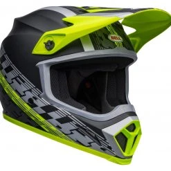 Bell Helmets Bell MX-9 MIPS Offset Helmet -Helmets Sale 2024 bell mx9 mips offset helmet black hi viz yellow grey 2