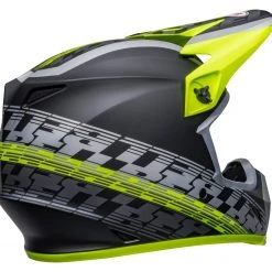Bell Helmets Bell MX-9 MIPS Offset Helmet -Helmets Sale 2024 bell mx9 mips offset helmet black hi viz yellow grey 4