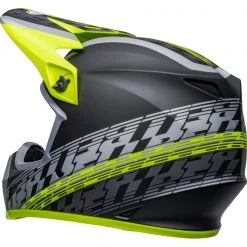 Bell Helmets Bell MX-9 MIPS Offset Helmet -Helmets Sale 2024 bell mx9 mips offset helmet black hi viz yellow grey 6