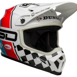 Bell Helmets Bell MX-9 MIPS RSD The Rally Helmet -Helmets Sale 2024 bell mx9 mipsrsd the rally helmet white red blue 1