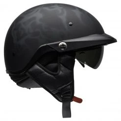 Bell Helmets Half Helmets Bell Pit Boss Flames Helmet -Helmets Sale 2024 bell pit boss flames helmet black grey 3
