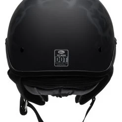 Bell Helmets Half Helmets Bell Pit Boss Flames Helmet -Helmets Sale 2024 bell pit boss flames helmet black grey 5