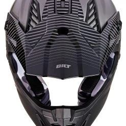 Helmet Closeouts BILT Lux Rush Race Helmet -Helmets Sale 2024 bilt lux rush helmet black grey 3