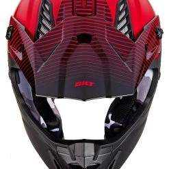 Helmet Closeouts BILT Lux Rush Race Helmet -Helmets Sale 2024 bilt lux rush helmet black red 3