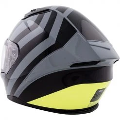 Helmet Closeouts BILT Vertex Stripes Helmet -Helmets Sale 2024 bilt vertex stripes helmet grey yellow 2