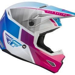 Fly Racing Dirt Fly Racing Kinetic Drift Helmet -Helmets Sale 2024 fly racing dirt kinetic drift helmet pink white blue 1