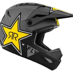 Fly Racing Dirt Fly Racing Kinetic Rockstar Helmet -Helmets Sale 2024 fly racing dirt kinetic rockstar helmet matte grey black yellow 2