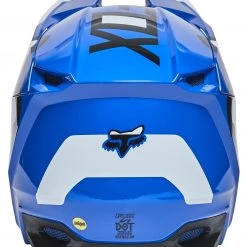 Fox Racing V1 Lux Helmet Blue / XS [Open Box] -Helmets Sale 2024 fox racing v1 lux helmet blue xs open box blue 3