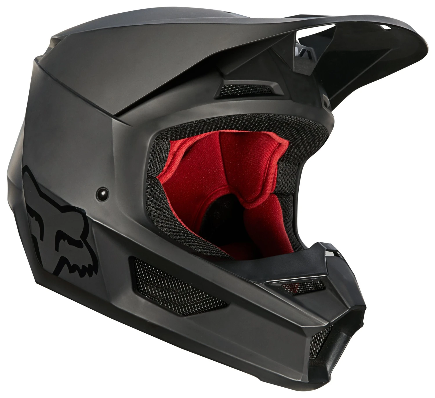 Fox Racing V1 Matte Helmet Matte Black / 2XL [Open Box] - Image 2