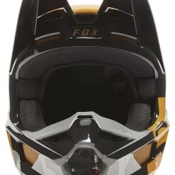 Fox Racing V1 Skew Helmet -Helmets Sale 2024 fox racing v1 skew helmet black gold 1
