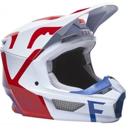 Fox Racing V1 Skew Helmet -Helmets Sale 2024 fox racing v1 skew helmet white red blue 2