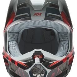 Fox Racing V1 Trice Helmet -Helmets Sale 2024 fox racing v1 trice helmet grey orange 1