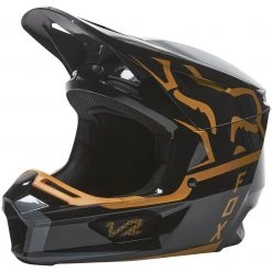 Helmet Closeouts Fox Racing V2 Merz Helmet -Helmets Sale 2024 fox racing v2 merz helmet black gold 2