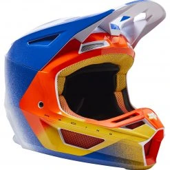 Fox Racing V2 RKANE Helmet 17 Fox Racing V2 RKANE Helmet -Helmets Sale 2024 fox racing v2 rkane helmet orange blue 2