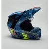 Fox Racing V3 Mawlr Helmet Blue/Black/Hi-Viz Yellow / MD [Open Box]