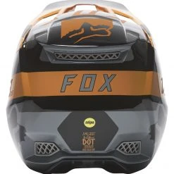 Helmet Closeouts Fox Racing V3 RS Riet Helmet -Helmets Sale 2024 fox racing v3 rs riet helmet black gold 3