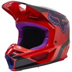Fox Racing Youth V1 VENZ Helmet -Helmets Sale 2024 fox racing youth v1 venz helmet flo red