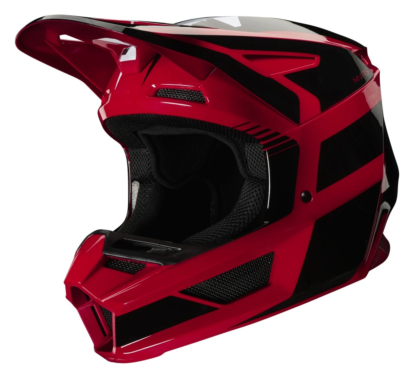 Helmet Closeouts Fox Racing Youth V2 Hayl Helmet Red / Youth LG [Blemished - Very Good]