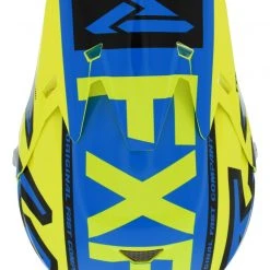 FXR 6D ATR-2 Youth Helmet -Helmets Sale 2024 fxr6 datr2 youth helmet hi viz yellow blue black 4