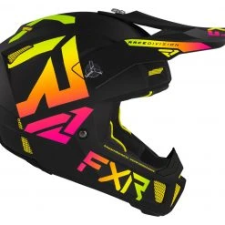 FXR Clutch CX Helmet 34 FXR Clutch CX Helmet -Helmets Sale 2024 fxr clutch cx helmet black pink hi viz yellow 3