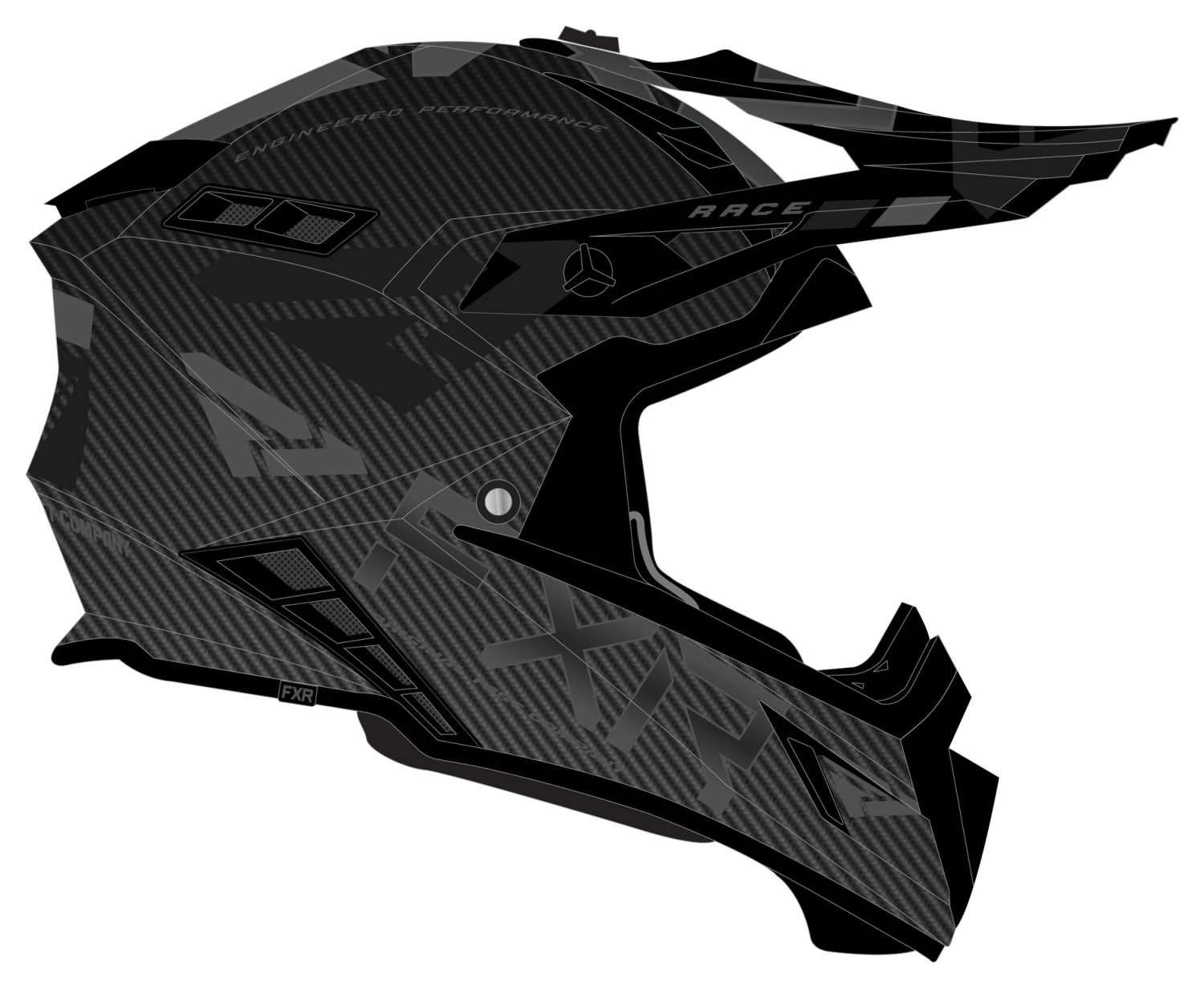 FXR Helium Carbon Helmet W/ D-Ring 10 FXR Helium Carbon Helmet W/ D-Ring - Image 10