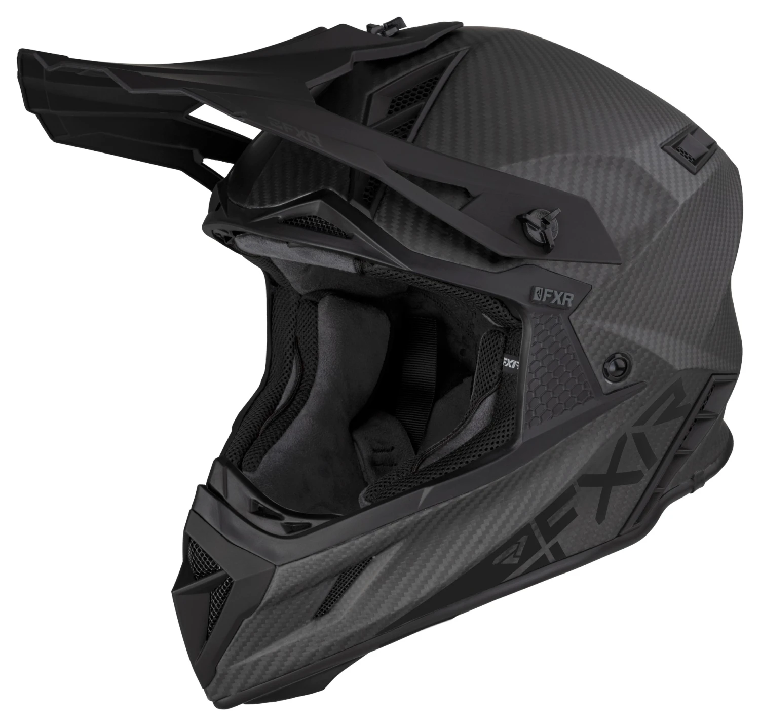 FXR Helium Carbon Helmet W/ D-Ring 1 FXR Helium Carbon Helmet W/ D-Ring