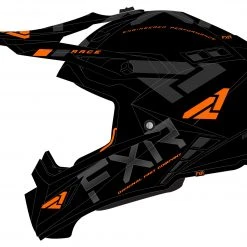 FXR Helium Race Div Helmet -Helmets Sale 2024 fxr helium race div helmet black orange 1